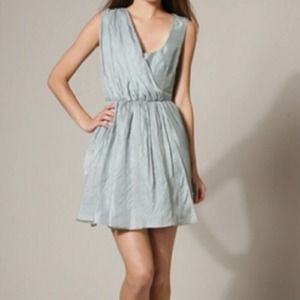 Beautiful quality. New Lorick Silk Greece Wrap Gray Sleeveless Dress
